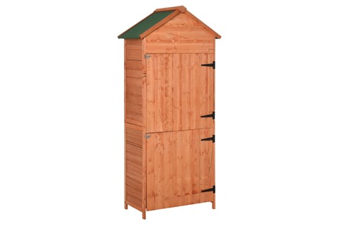 Sandown Wooden Storage Shed - Brown 