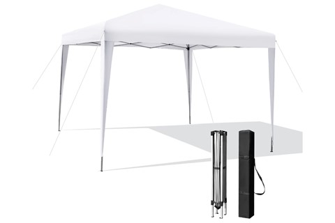 White Abacus instant Pop-up Canopy