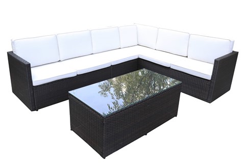 Berlin Lounging Set - Brown Rattan