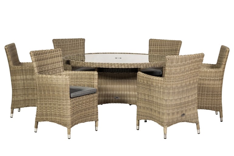 Wentworth 6 Seater Carver Dining Set