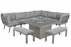 Mayfair Corner Lounging Set With Fire Pit