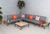 Aspen Grey Modern Modular Patio Sofa Set