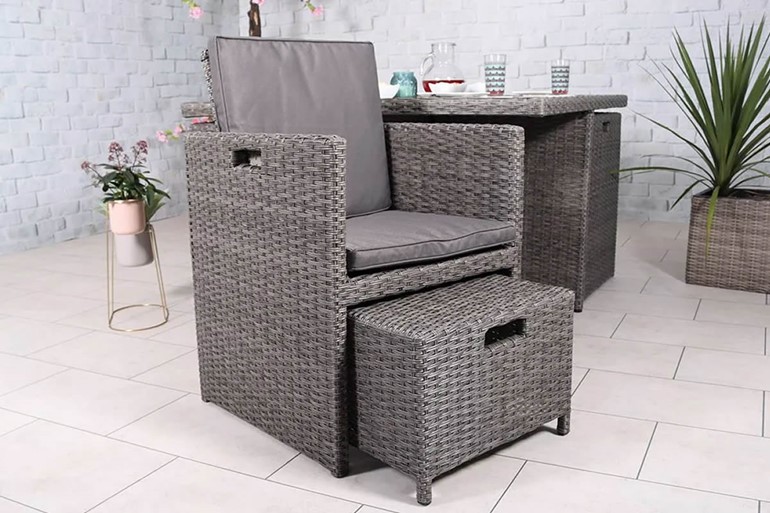 Paris Rattan Cube Dining Set