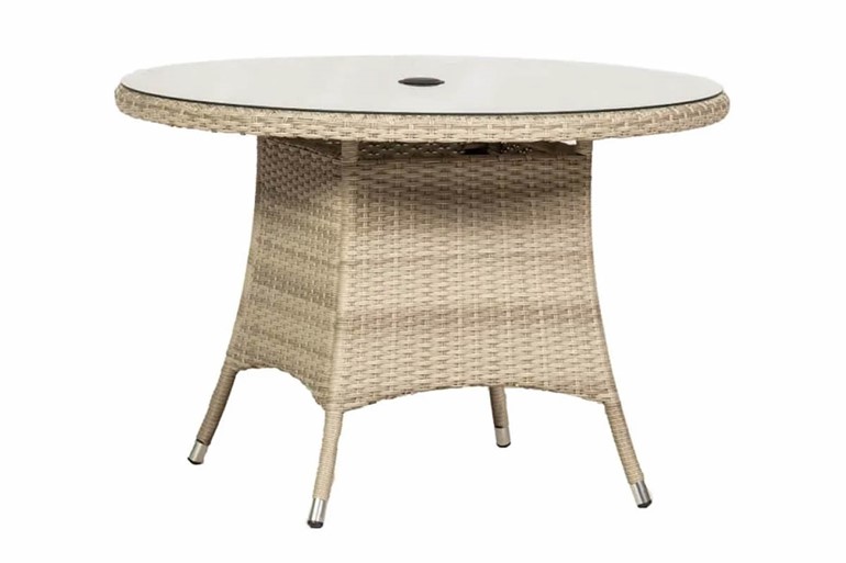 Lisbon Round Rattan Patio Dining Set