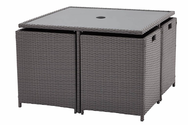 Nevada Rattan Cube Patio Dining Set