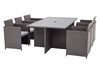 Nevada Rattan Cube Patio Dining Set