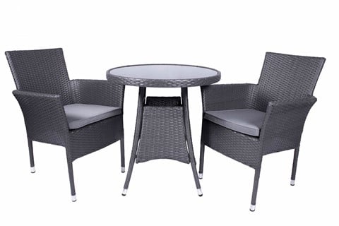 Malaga 2 Seater Fixed Bistro Set