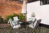 Amalfi Black Patio Set Including Parasol