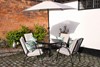 Amalfi Black Patio Set Including Parasol