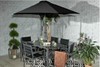 Sorrento 6 Seater Dining Set Including Parasol