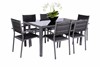 Sorrento 6 Seater Dining Set Including Parasol