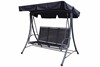 Sorrento Black 3 Seater Swing Seat