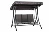 Sorrento Black 3 Seater Swing Seat