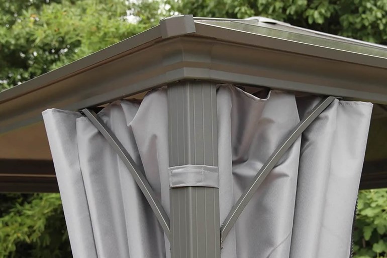 Lugano Premium Grey Polycarbonate Gazebo