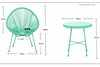 Monaco 2 Seat Bistro Set