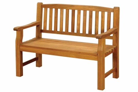 Turnbury Wooden Slatted Bench - Two Seater 