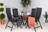 Sorrento Black Round Deluxe Dining Recliner Set