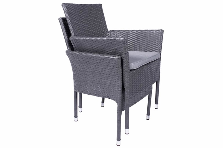 Malaga Grey Rattan Dining Set