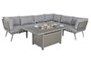 Mayfair Corner Lounging Set With Fire Pit