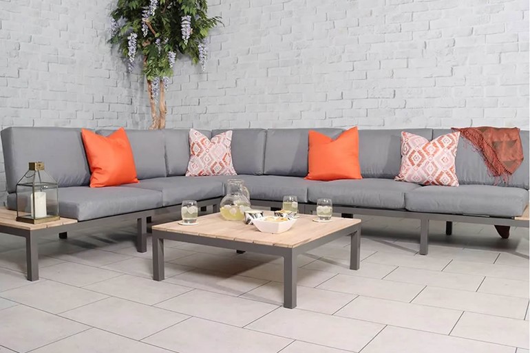 Aspen Grey Modern Modular Patio Sofa Set