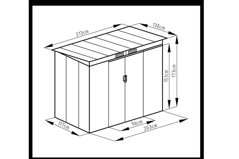 Ascot Metal Shed