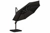 Grey 3.5m Cantilever Parasol With Solar Powered LED Lighting