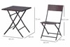 Brocton 2 Seater Folding Bistro Set