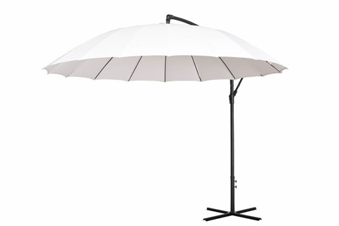 Roos White 3m Cantilever Parasol