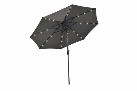 Loko Grey LED Outdoor Parasol