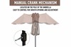 Balfour Double Sided Crank Sun Shade Canopy