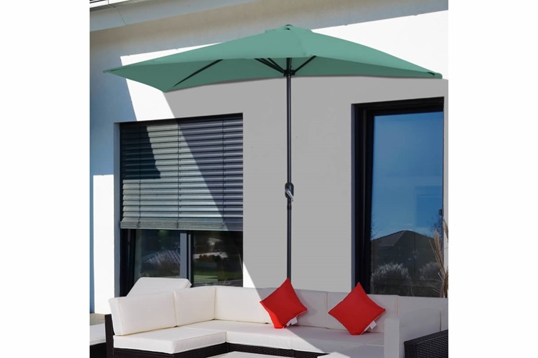 Kelburn 3m Half Round Parasol Umbrella