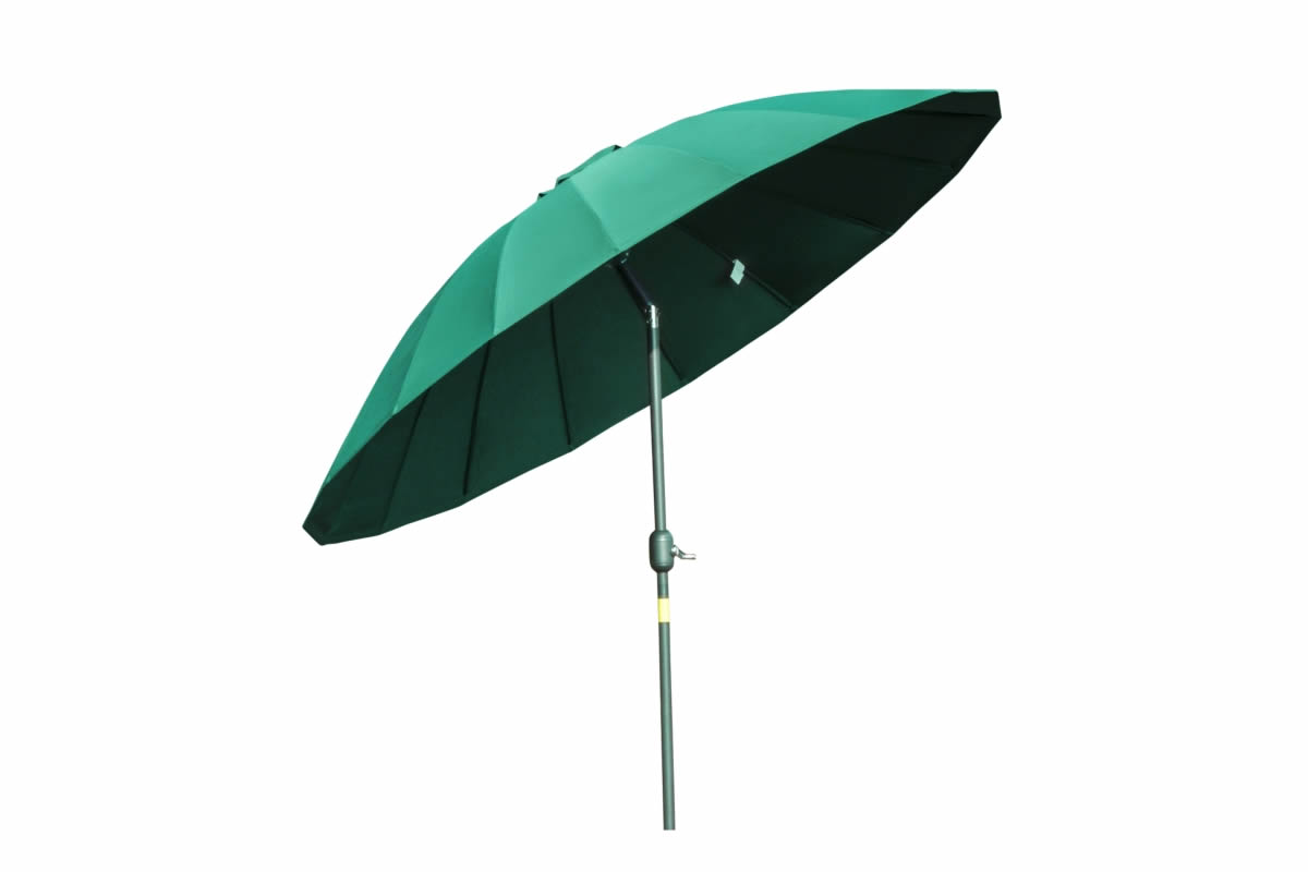 View Green 25m Fabric Canopy Garden Parasol Umbrella Free Standing With Crank And Tilt System Holds 38mm Pole Rib Protection Air Vent Jinan information