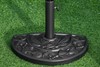 Half Round Black Parasol Base