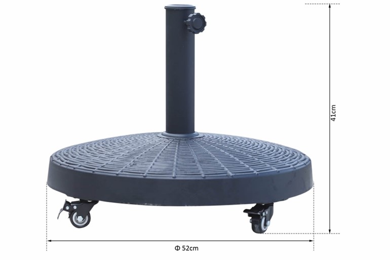 Duart Outdoor Parasol Base On Wheels