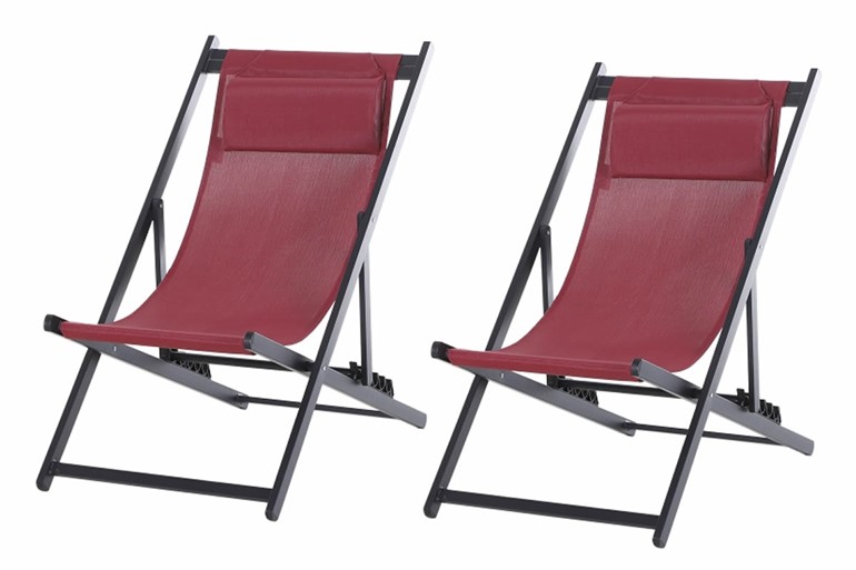 Set Of 2 Deck Chairs