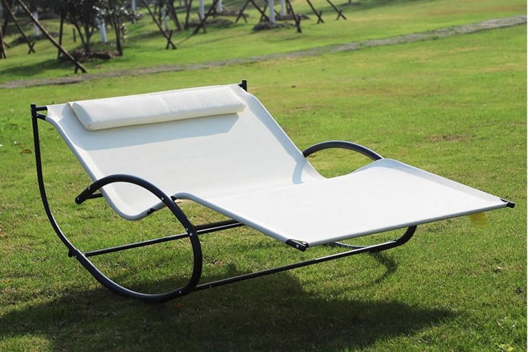 Elvaston Double Fabric Garden Lounger