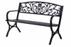 Wimpole Black Two Seater Metal Garden Bench