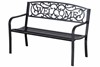 Winslow Black Metal 2 Seater Garden Bench