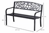 Winslow Black Metal 2 Seater Garden Bench