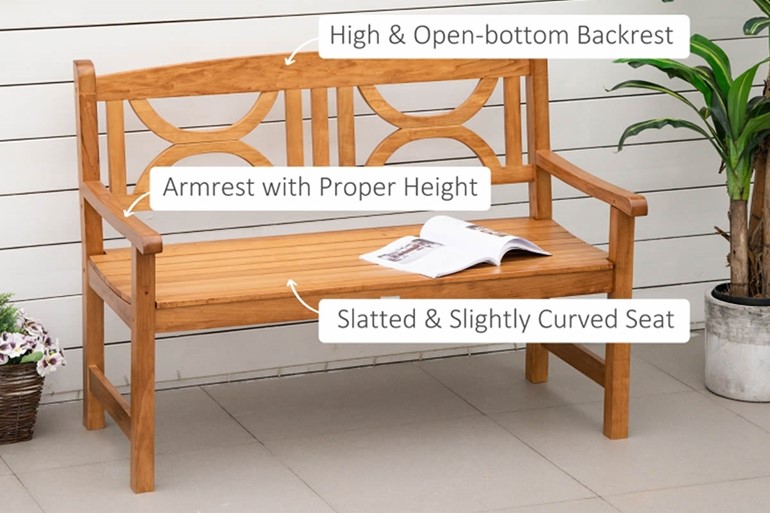 Dorney 2 Seater Wooden Garden Bench