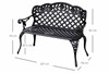 Woburn Black Cast Aluminium Garden Bench