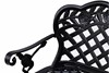 Woburn Black Cast Aluminium Garden Bench