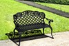 Woburn Black Cast Aluminium Garden Bench