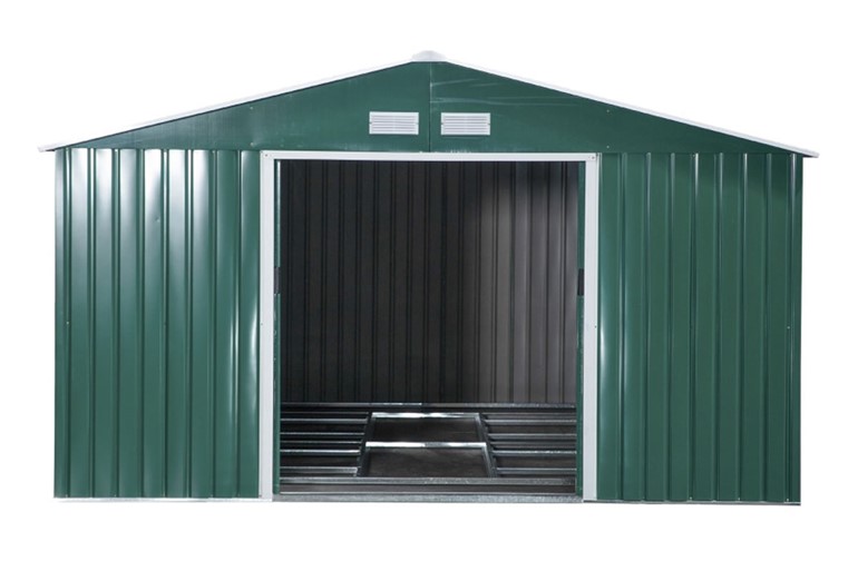 Beeley Steel Sliding Door Storage Shed