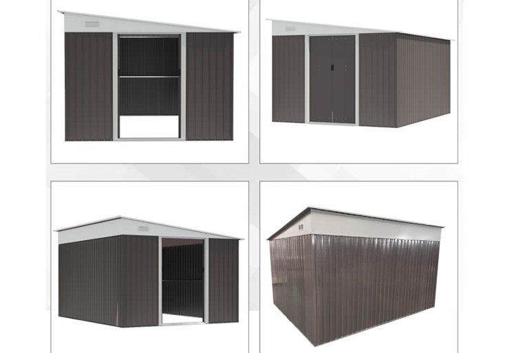 Steel Garden Storage Shed With Sliding Doors