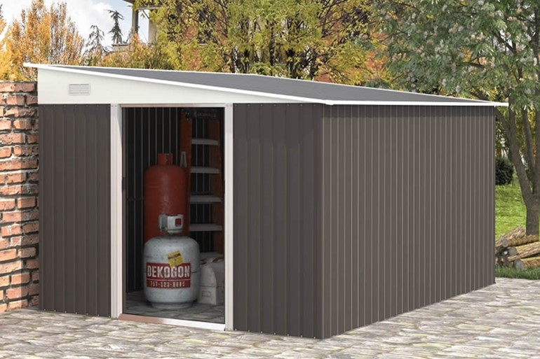 Steel Garden Storage Shed With Sliding Doors