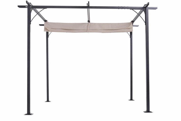 Paxford Retractable Canopy Metal Pergola