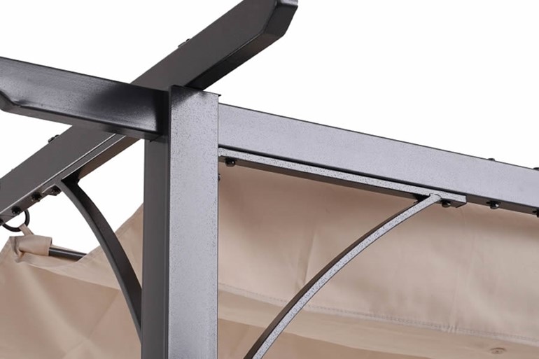 Paxford Retractable Canopy Metal Pergola