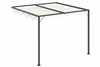 Broadway Wall Mounted Retractable Canopy Metal Pergola