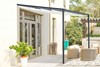 Broadway Wall Mounted Retractable Canopy Metal Pergola